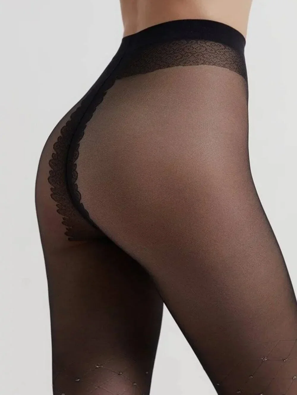 Conte Lusso 20 Den - Fantasy Women's Tights with diamond pattern & lurex dots